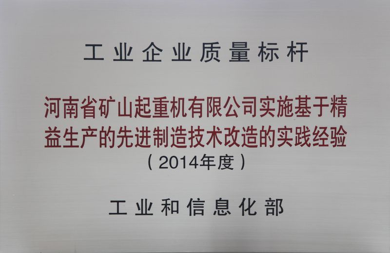 雙標(biāo)桿！河南礦山典型經(jīng)驗(yàn)再次入選全國(guó)質(zhì)量標(biāo)桿